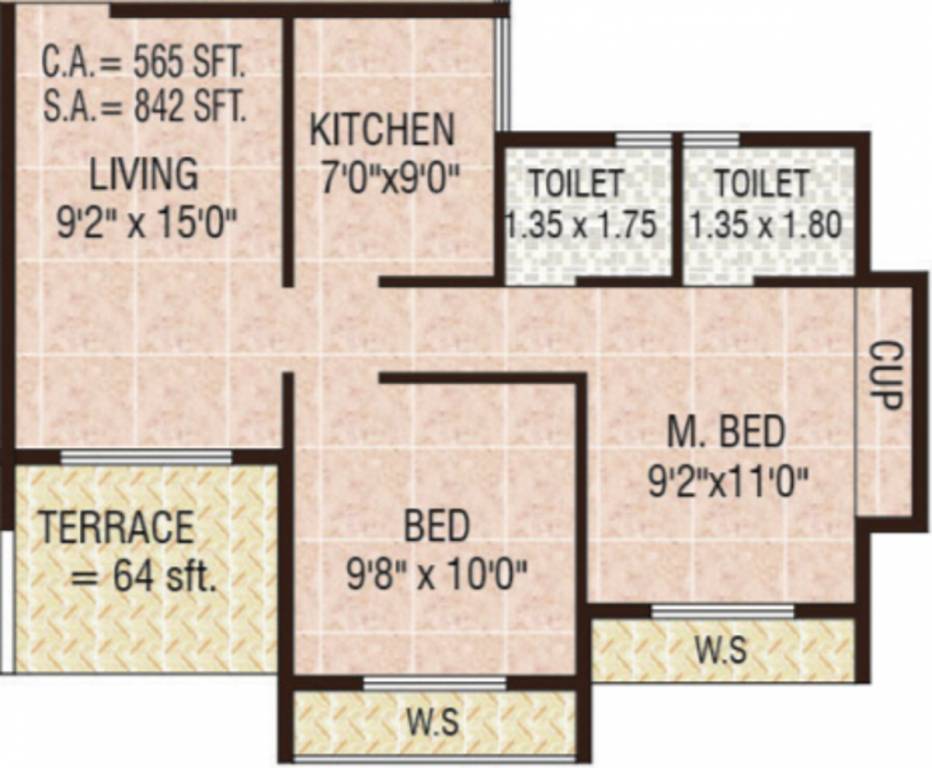 Shubh Laxmi Surya Galaxy (2BHK+2T (842 sq ft) 842 sq ft) Shubh Laxmi Surya Galaxy (2BHK+2T (842 sq ft) 842 sq ft)