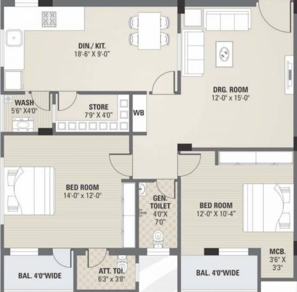 7 Oak Dream City (2BHK+2T (1,215 sq ft) 1215 sq ft) 7 Oak Dream City (2BHK+2T (1,215 sq ft) 1215 sq ft)
