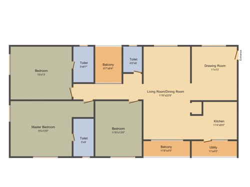 Sahiti Sri Vidhya Petals (3BHK+3T (2,100 sq ft) 2100 sq ft)