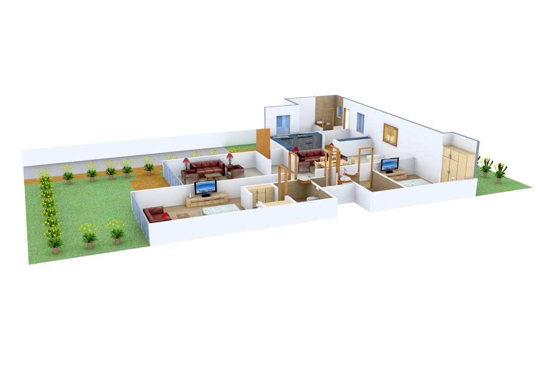 SS Aaron Ville (3BHK+4T (3,411 sq ft)   Servant Room 3411 sq ft)