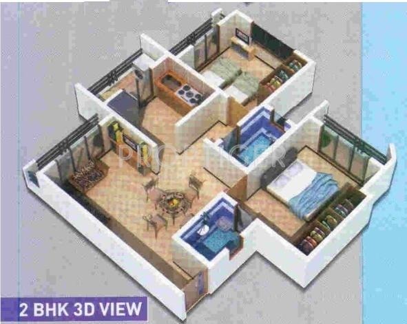 Amber Residency (2BHK+2T (940 sq ft) 940 sq ft)