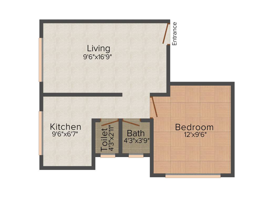 Vraj Shakti Sadan (1BHK+1T (655 sq ft) 655 sq ft)