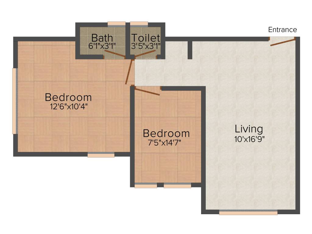 Vraj Shakti Sadan (2BHK+2T (855 sq ft) 855 sq ft)