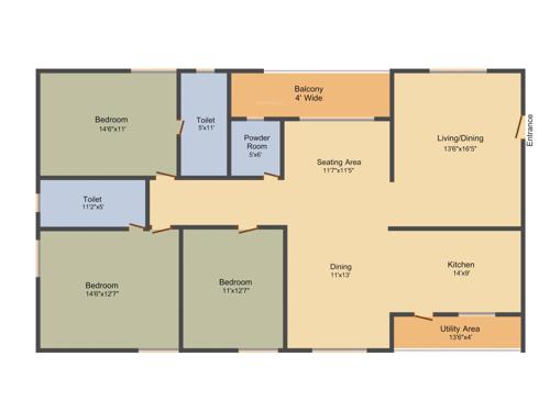 Sahiti Sri Vidhya Ambrosia (3BHK+3T (2,105 sq ft) 2105 sq ft) Sahiti Sri Vidhya Ambrosia (3BHK+3T (2,105 sq ft) 2105 sq ft)