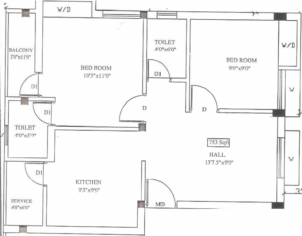 Tirupatiyar Lotus Apartment (2BHK+2T (753 sq ft) 753 sq ft) Tirupatiyar Lotus Apartment (2BHK+2T (753 sq ft) 753 sq ft)