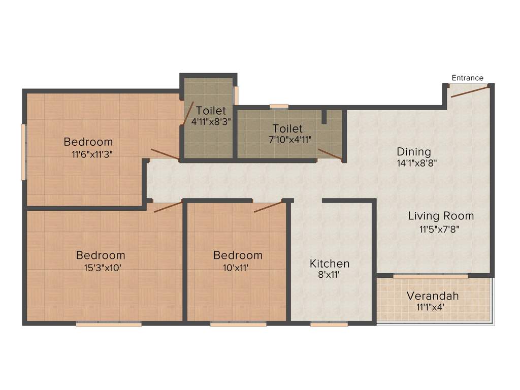 Ideal Ideal Niketan (3BHK+3T (1,405 sq ft) 1405 sq ft)