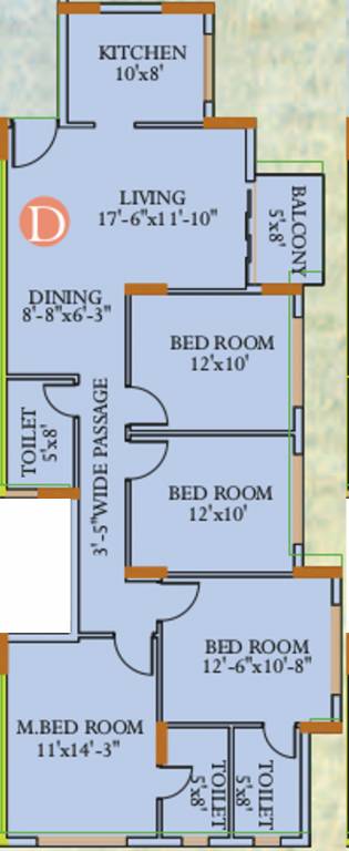 Ideal Ideal Regency (4BHK+3T (1,670 sq ft) 1670 sq ft) Ideal Ideal Regency (4BHK+3T (1,670 sq ft) 1670 sq ft)