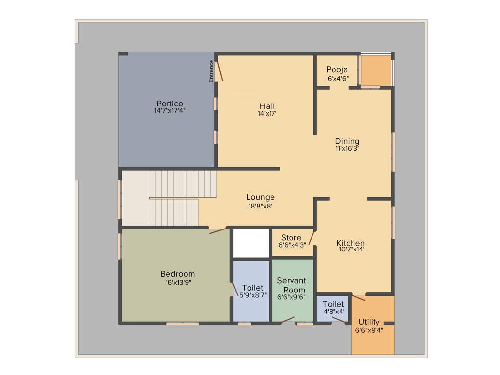 Millennium Exotica (5BHK+5T (4,965 sq ft) + Servant Room 4965 sq ft)