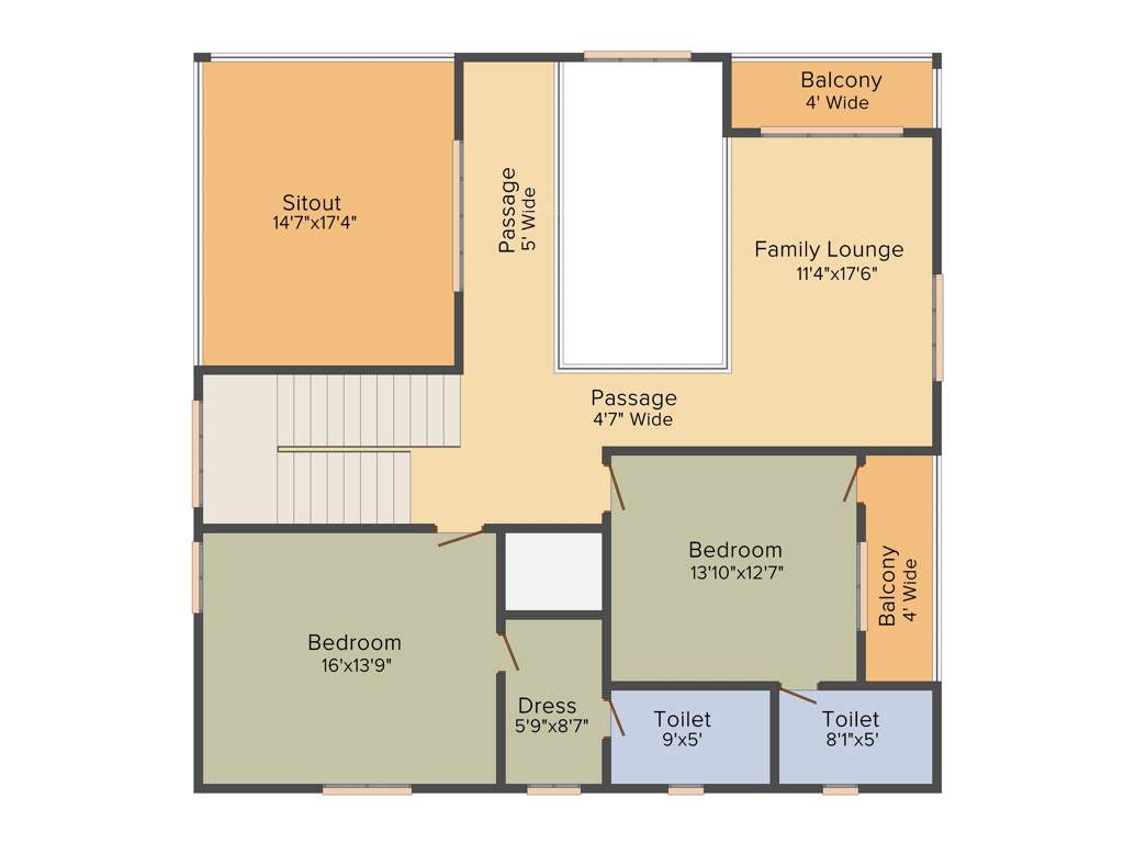 Millennium Exotica (5BHK+5T (4,965 sq ft) + Servant Room 4965 sq ft)