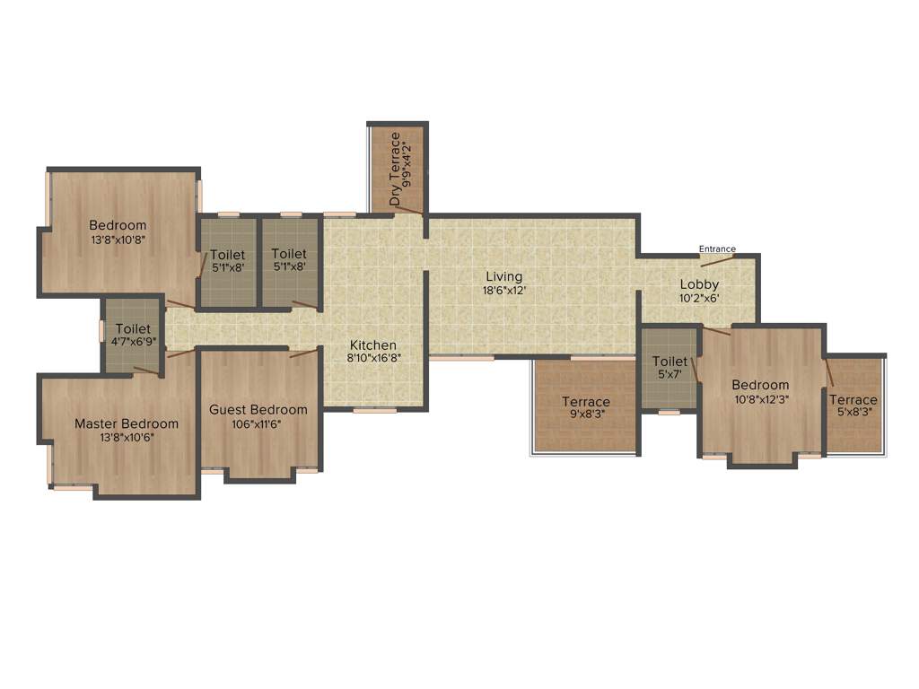 Icon Ashwinikunj (4BHK+4T (1,700 sq ft) 1700 sq ft)