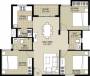 Radiance Realty Liberty (3BHK+2T (1,249 sq ft) + Pooja Room 1249 sq ft)