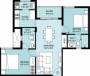 Radiance Realty Liberty (2BHK+2T (955 sq ft) + Pooja Room 955 sq ft)