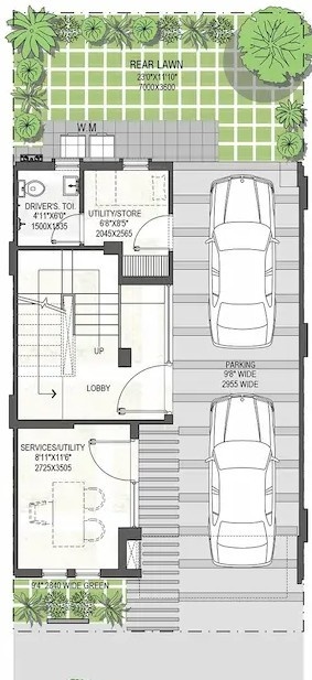  golf links villas Floor Plan Ground Floor Plan