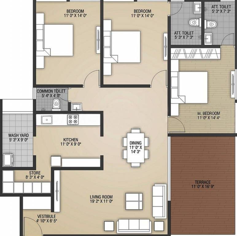 Challenge Nysa Skydale (3BHK+3T (2,230 sq ft) 2230 sq ft) Challenge Nysa Skydale (3BHK+3T (2,230 sq ft) 2230 sq ft)