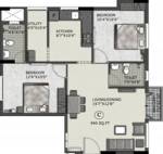 Poojaa Jeyam (2BHK+2T (940 sq ft) 940 sq ft)