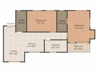 Anupam Mahesh Chandra Dutta Lane (2BHK+2T (985 sq ft) 985 sq ft)