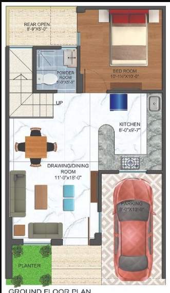  lotus sristhi Floor Plan Ground Floor Plan