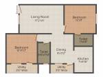 Sparrow Meridian (2BHK+2T (1,067 sq ft) 1067 sq ft)