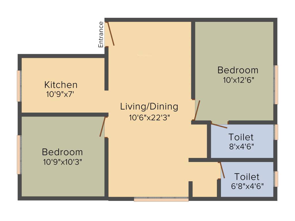 Real Auro (2BHK+2T (916 sq ft) 916 sq ft) Real Auro (2BHK+2T (916 sq ft) 916 sq ft)