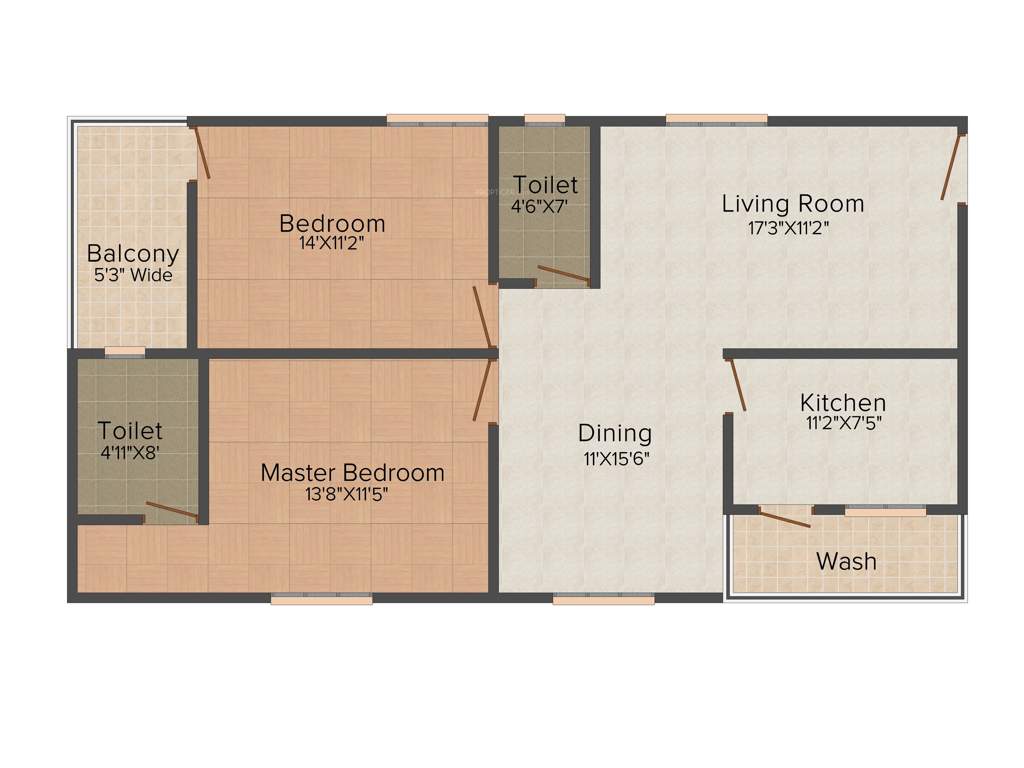 Creative Venkateswara Lake Front (2BHK+2T (1,235 sq ft) + Pooja Room 1235 sq ft)