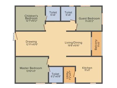 Sivah Chapter One (3BHK+3T (1,530 sq ft) 1530 sq ft)
