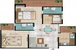 RMS Lifestyle (2BHK+2T (1,250 sq ft) + Study Room 1250 sq ft) RMS Lifestyle (2BHK+2T (1,250 sq ft) + Study Room 1250 sq ft)