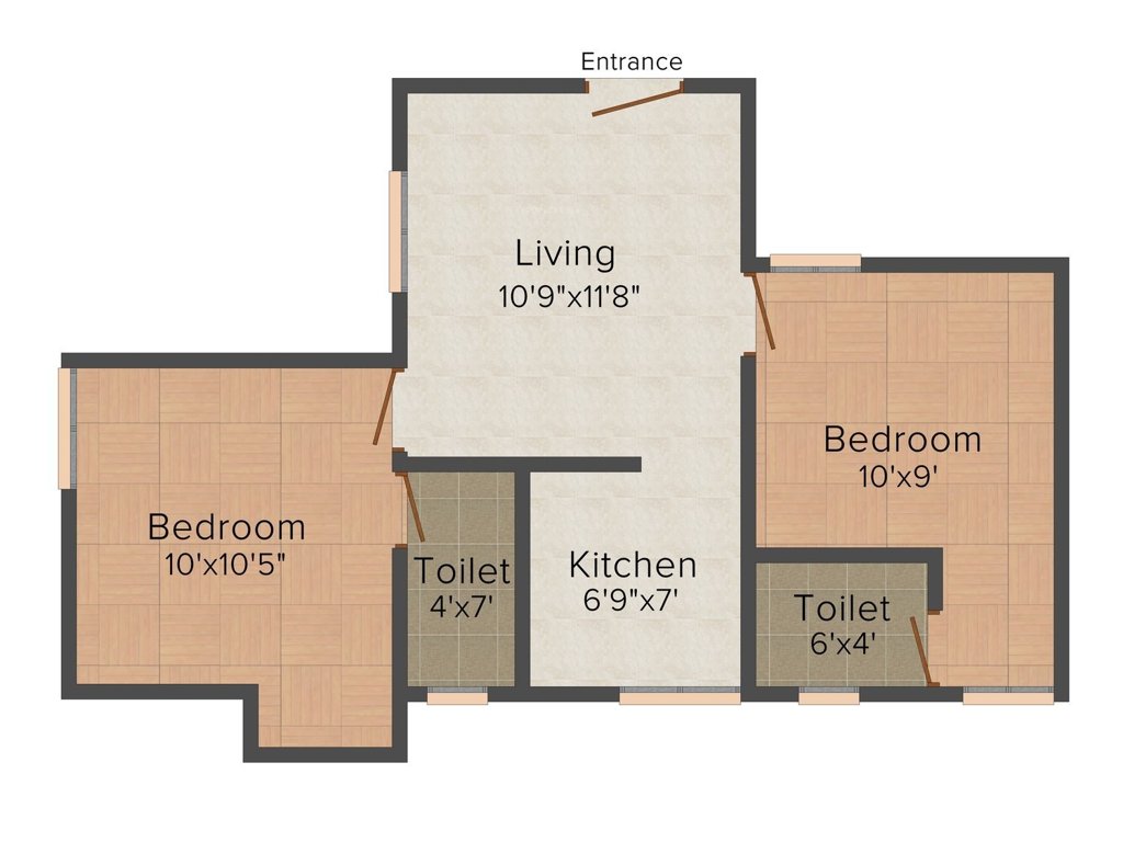 AHFL Aadinath Haven (2BHK+2T (660 sq ft) 660 sq ft)