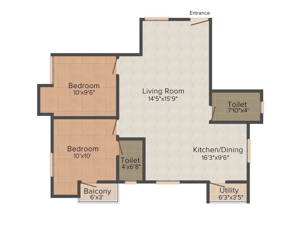 AHFL Aadinath Haven (2BHK+2T (970 sq ft) 970 sq ft)