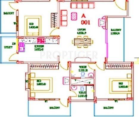 Aratt Divya Jyothi Earth (3BHK+3T (1,600 sq ft) 1600 sq ft)