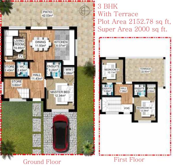 Finstem Group Florizel Villas (3BHK+4T (2,000 sq ft) 2000 sq ft) Finstem Group Florizel Villas (3BHK+4T (2,000 sq ft) 2000 sq ft)
