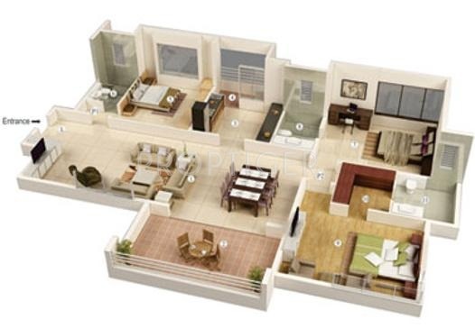 Vascon Willows (3BHK+3T (2,290 sq ft) 2290 sq ft)