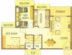 Giriraj Oscar (2BHK+2T (1,155 sq ft) 1155 sq ft)