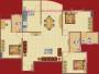 Aratt Royal Castle Floor Plan (3BHK+3T)