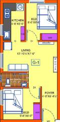 Guhan Shakunth Nivas (2BHK+1T (560 sq ft) + Pooja Room 560 sq ft)