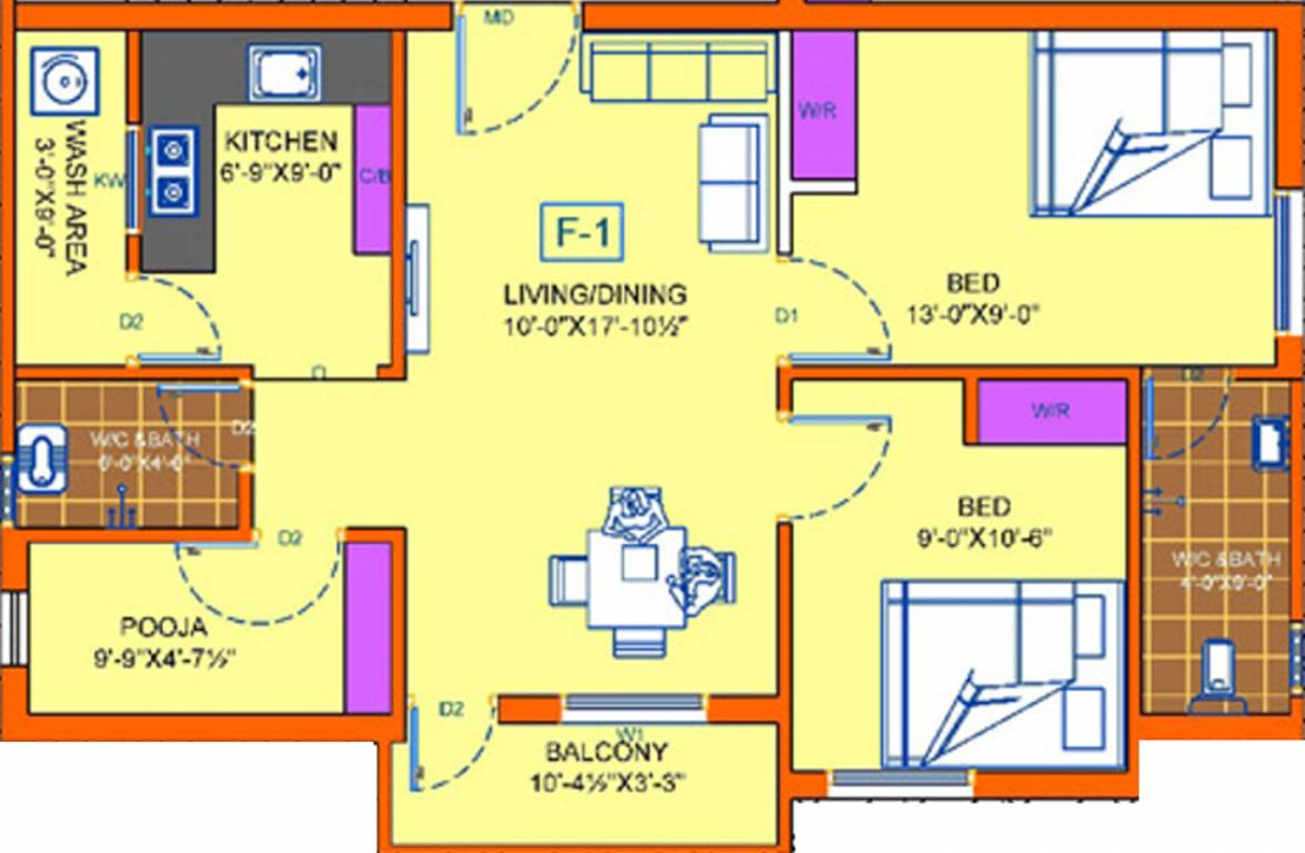Guhan Shakunth Nivas (2BHK+2T (866 sq ft) + Pooja Room 866 sq ft)