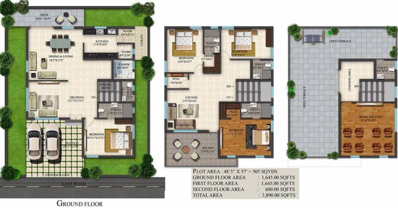 RSV Urban Village (4BHK+6T (3,890 sq ft) + Servant Room 3890 sq ft)