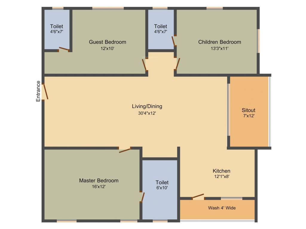 Green Grand (3BHK+3T (1,726 sq ft) 1726 sq ft) Green Grand (3BHK+3T (1,726 sq ft) 1726 sq ft)