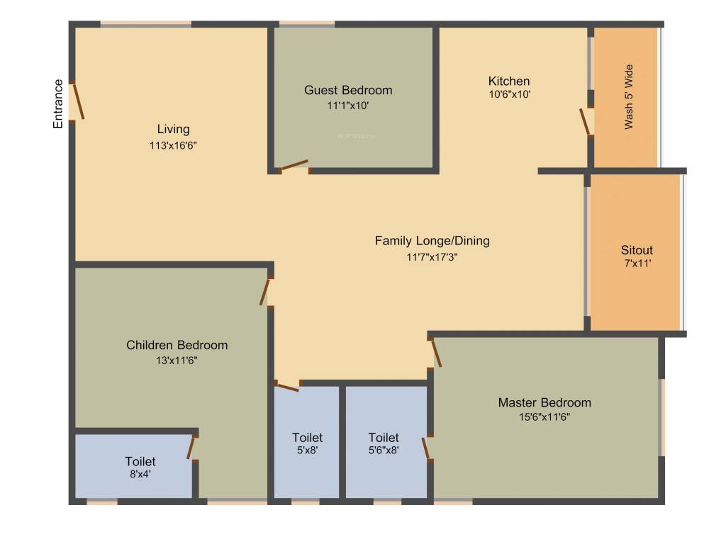 Green Grand (3BHK+3T (1,819 sq ft) 1819 sq ft) Green Grand (3BHK+3T (1,819 sq ft) 1819 sq ft)