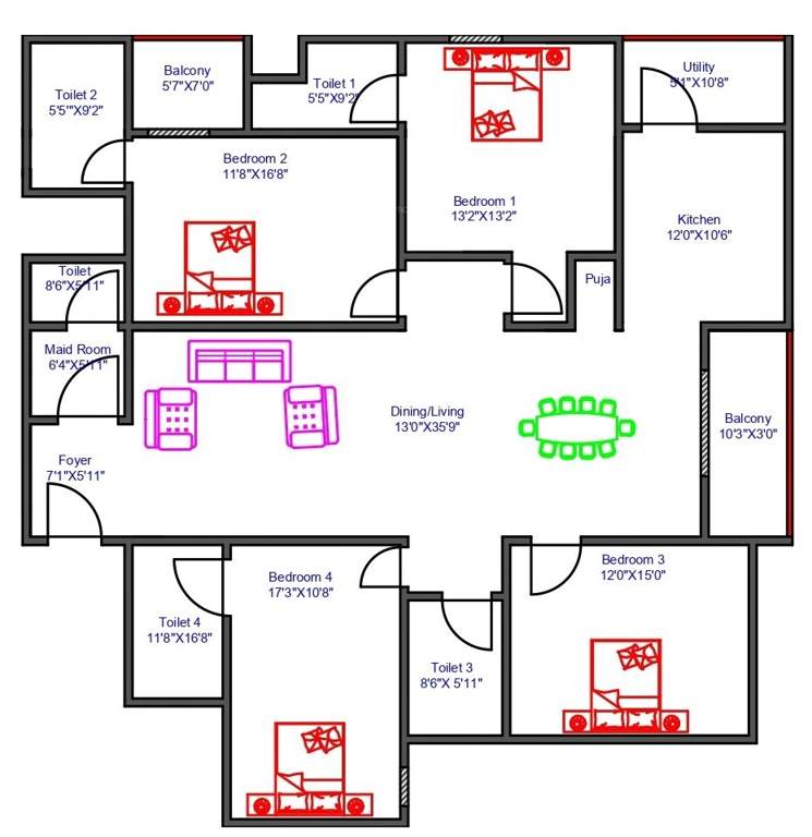  roshan platinum Floor Plan Floor Plan