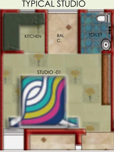 Zenext Zenext Heights (1BHK+1T (300 sq ft) 300 sq ft)