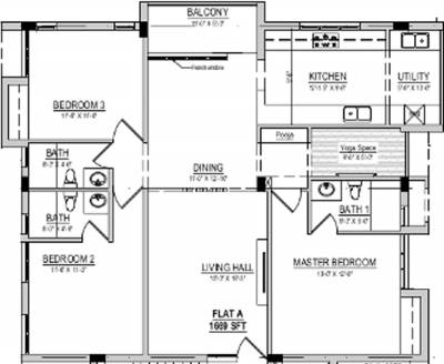 Navtoj Lakshmi Nilayam (3BHK+3T (1,669 sq ft) + Pooja Room 1669 sq ft)
