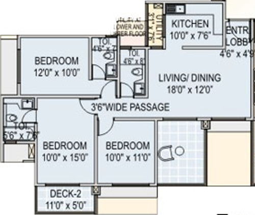 Runwal Euphoria (3BHK+3T (1,325 sq ft) 1325 sq ft) Runwal Euphoria (3BHK+3T (1,325 sq ft) 1325 sq ft)