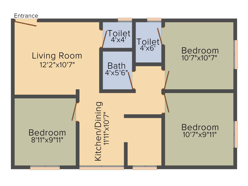 Srijan Swapno Puron (3BHK+2T (716 sq ft) 716 sq ft) Srijan Swapno Puron (3BHK+2T (716 sq ft) 716 sq ft)