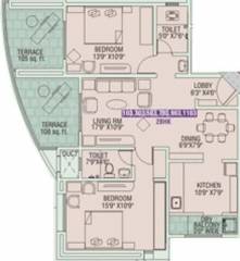 Tejas Poorva Residency (2BHK+2T (1,204 sq ft) 1204 sq ft)