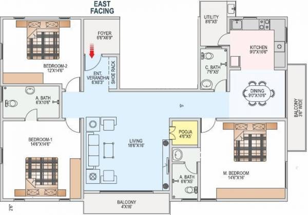 Sumo Sai Spoorthi (3BHK+3T (2,200 sq ft) + Pooja Room 2200 sq ft) Sumo Sai Spoorthi (3BHK+3T (2,200 sq ft) + Pooja Room 2200 sq ft)