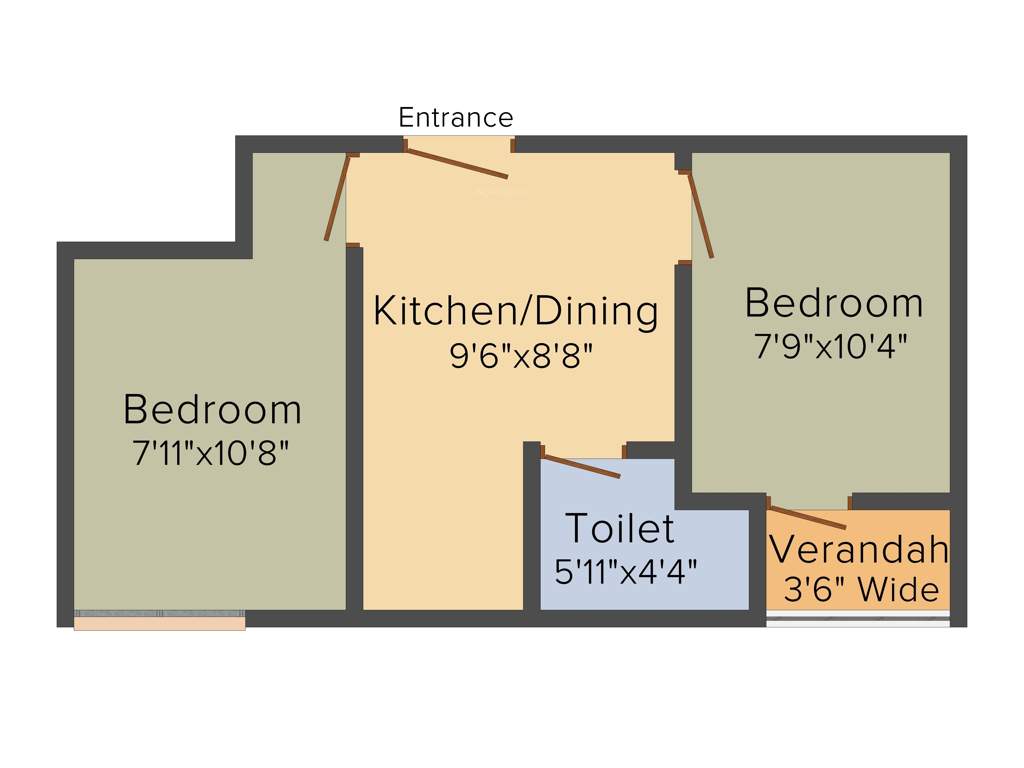 MLN Ardha Nageshwar Complex (2BHK+1T (570 sq ft) 570 sq ft)