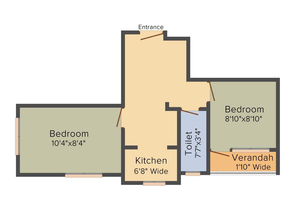 MLN Ardha Nageshwar Complex (2BHK+1T (575 sq ft) 575 sq ft)