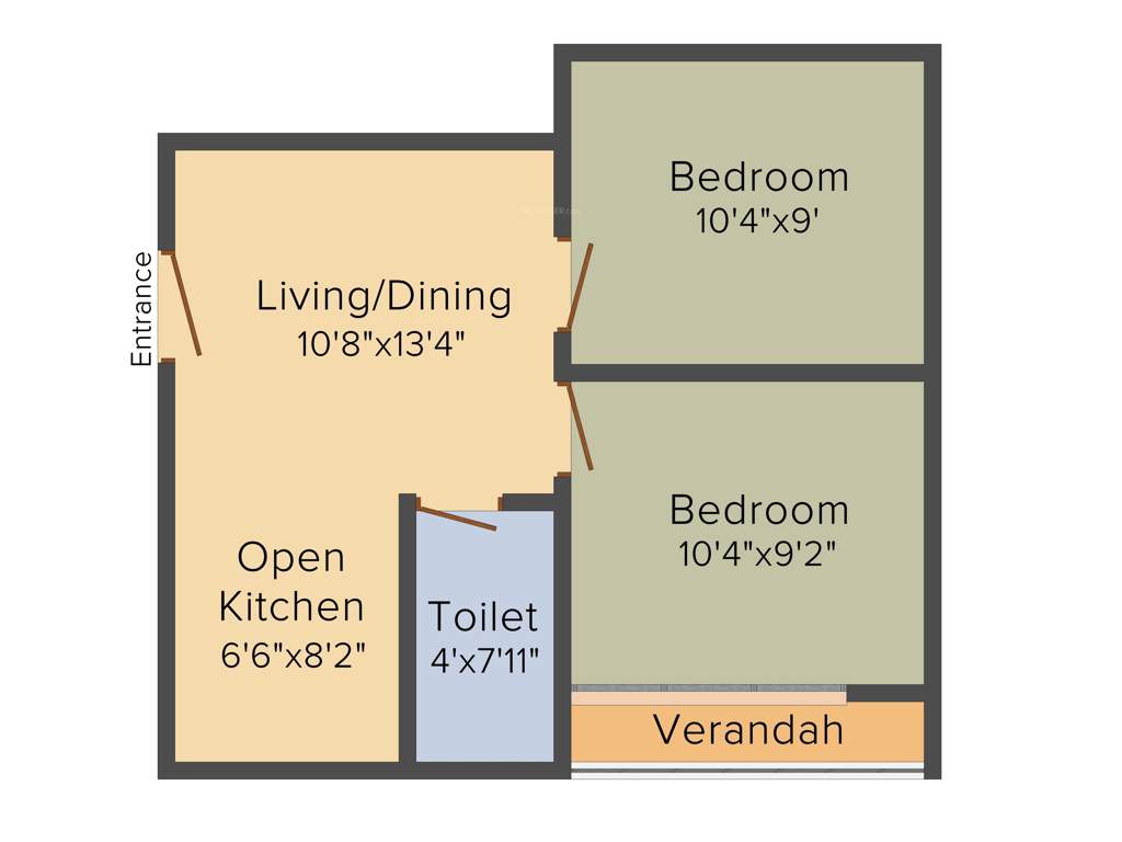 MLN Ardha Nageshwar Complex (2BHK+1T (670 sq ft) 670 sq ft)