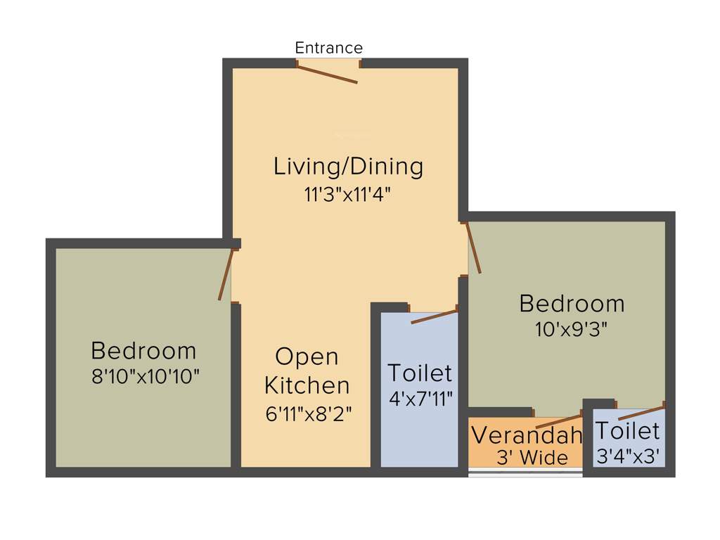 MLN Ardha Nageshwar Complex (2BHK+1T (702 sq ft) 702 sq ft)