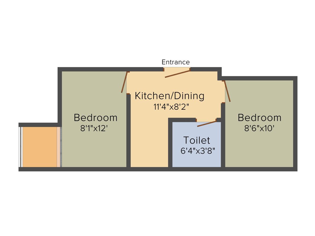 MLN Ardha Nageshwar Complex (2BHK+1T (595 sq ft) 595 sq ft)